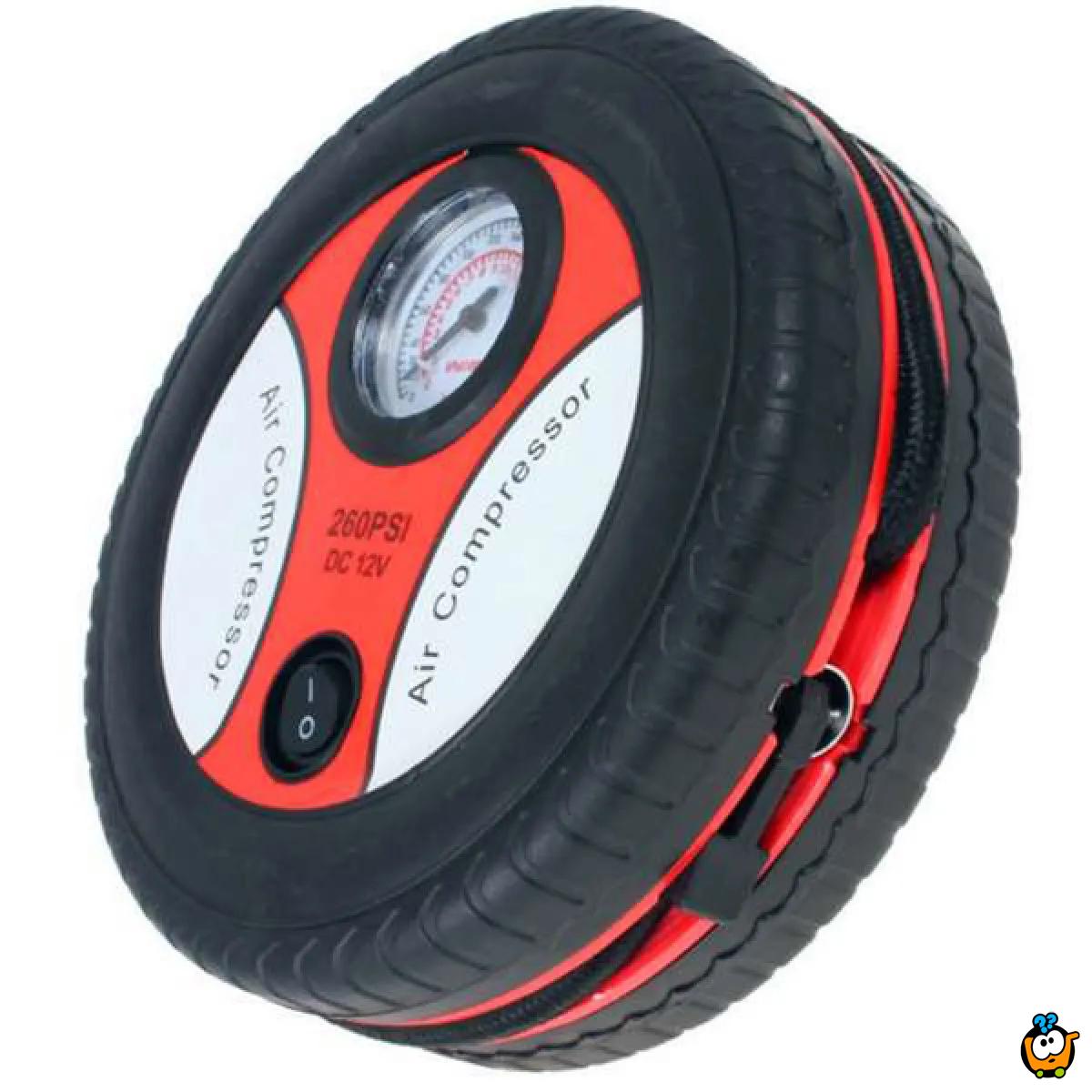 Tyre Air Compressor - Mini kompresor u obliku točka za Vaš auto