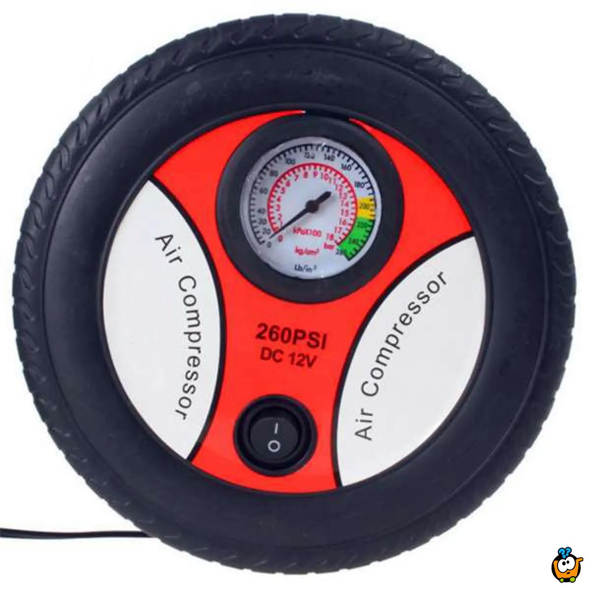 Tyre Air Compressor - Mini kompresor u obliku točka za Vaš auto