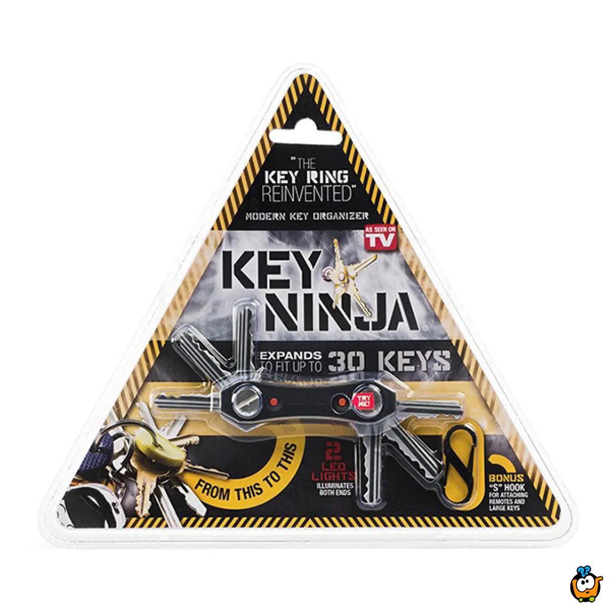 Key Ninja - 3 u 1 praktičan organizer ključeva