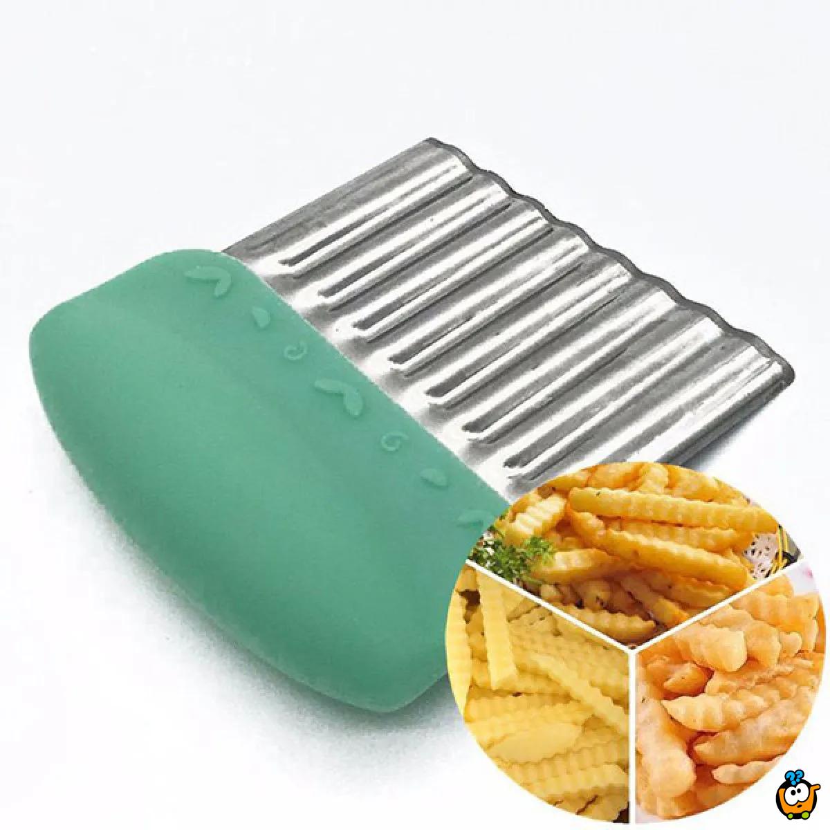 Ribbed Cutter - Savršeni CIK-CAK rezač krompira, sireva i drugog povrća