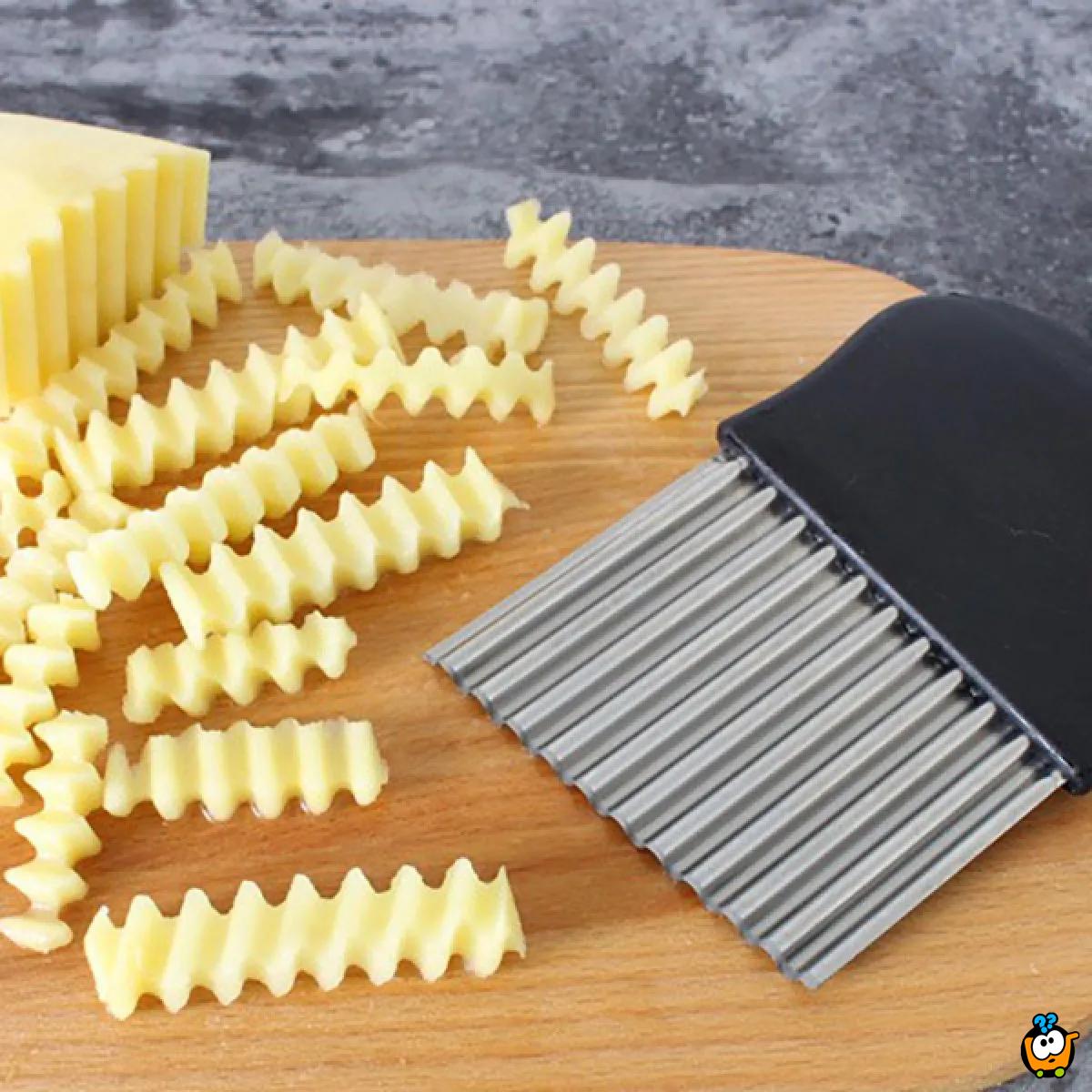 Ribbed Cutter - Savršeni CIK-CAK rezač krompira, sireva i drugog povrća