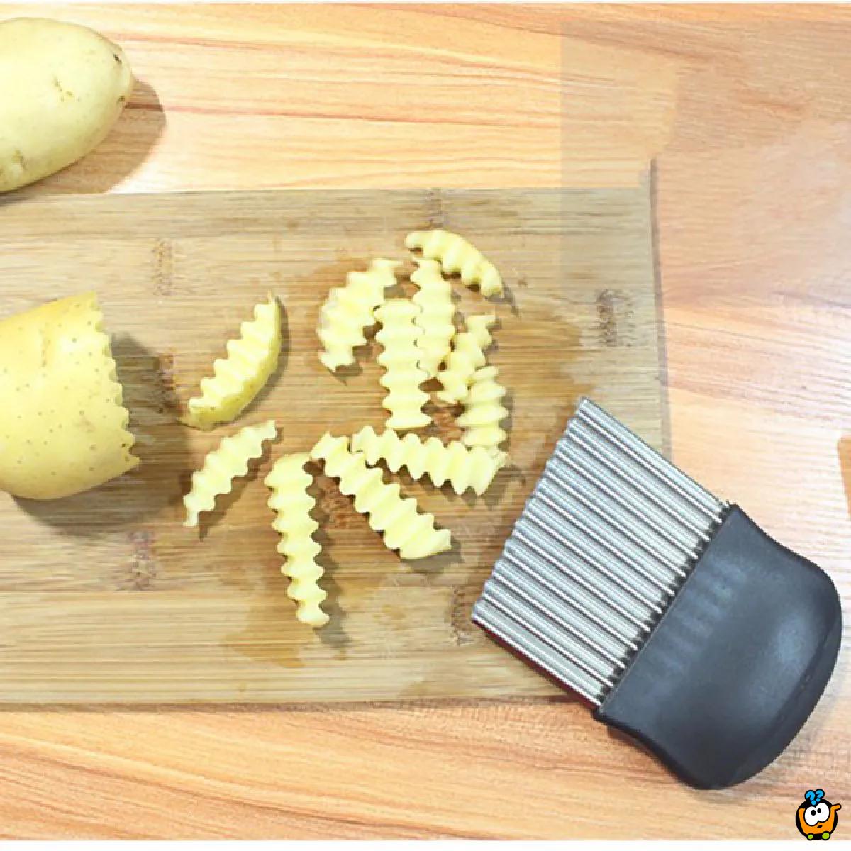 Ribbed Cutter - Savršeni CIK-CAK rezač krompira, sireva i drugog povrća