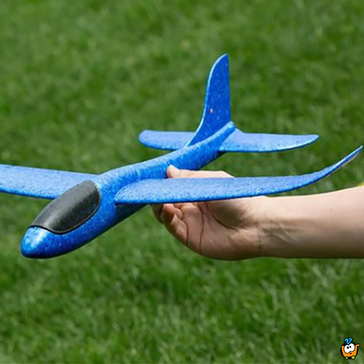 Magičan Avion BIG 48 cm - Izrađen od specijalne pene koji se ručno baca