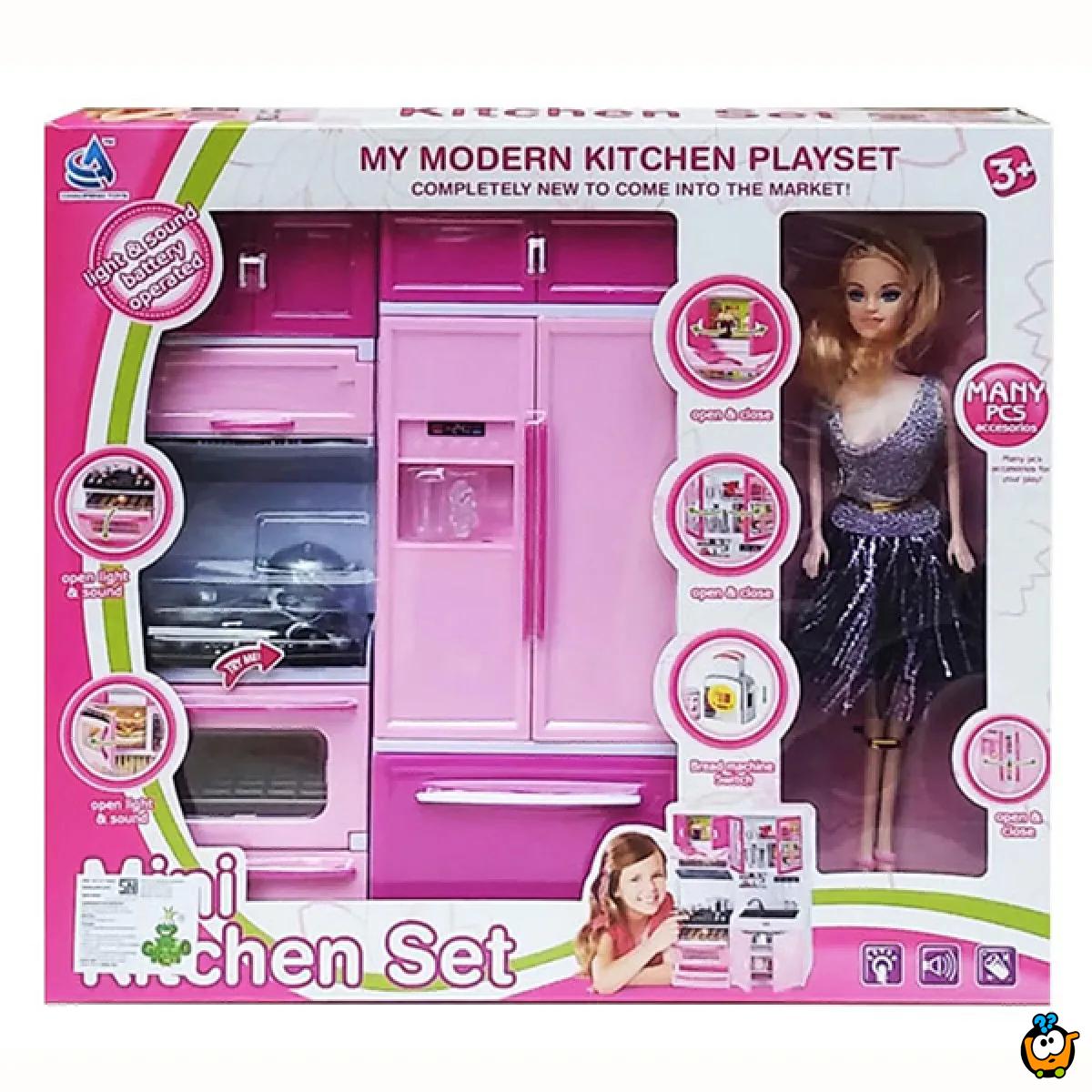 Kitchen playset - Moderan kuhinjski set sa lutkom