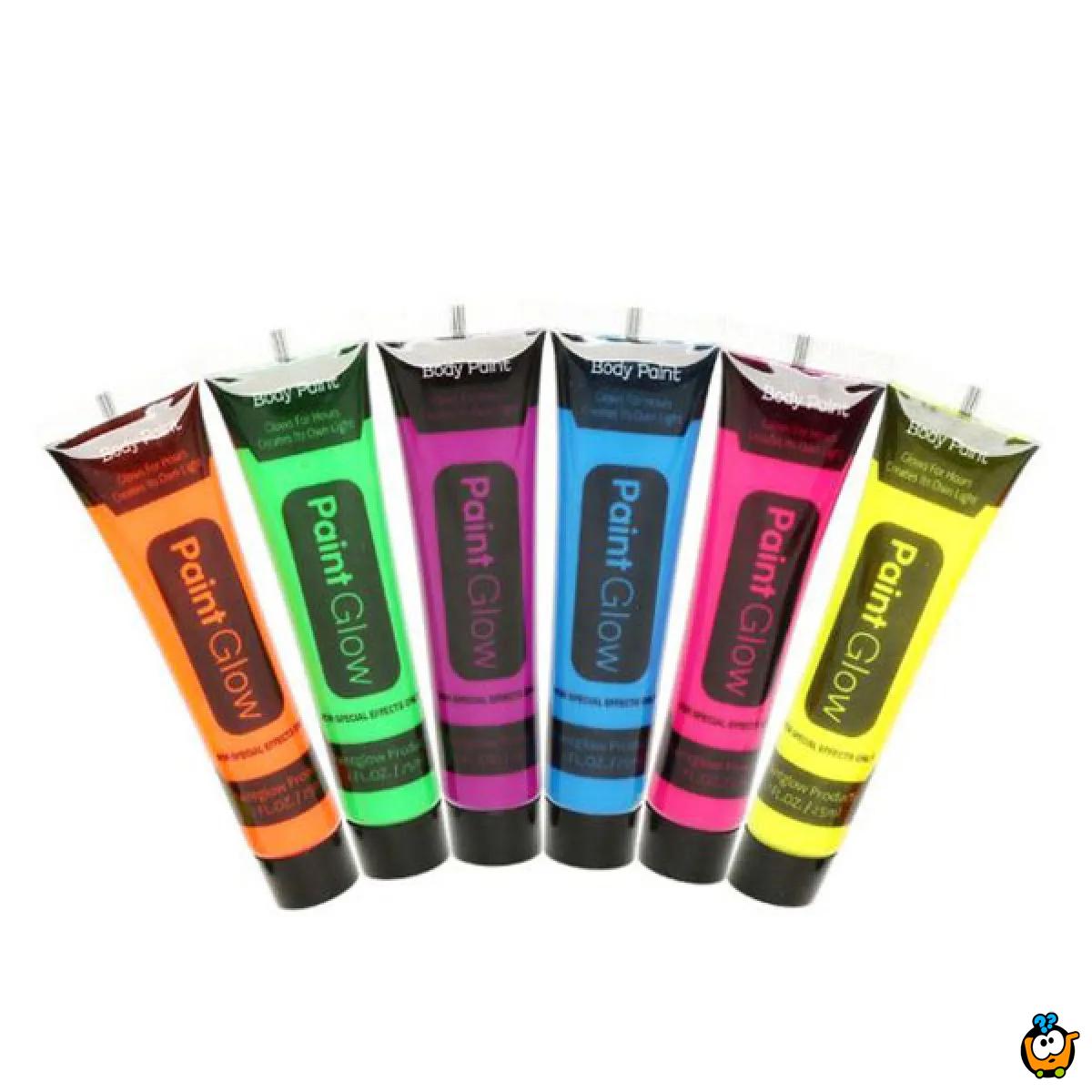 Neon Face Paint – 6 boja za oslikavanje kože koje svetle u mraku