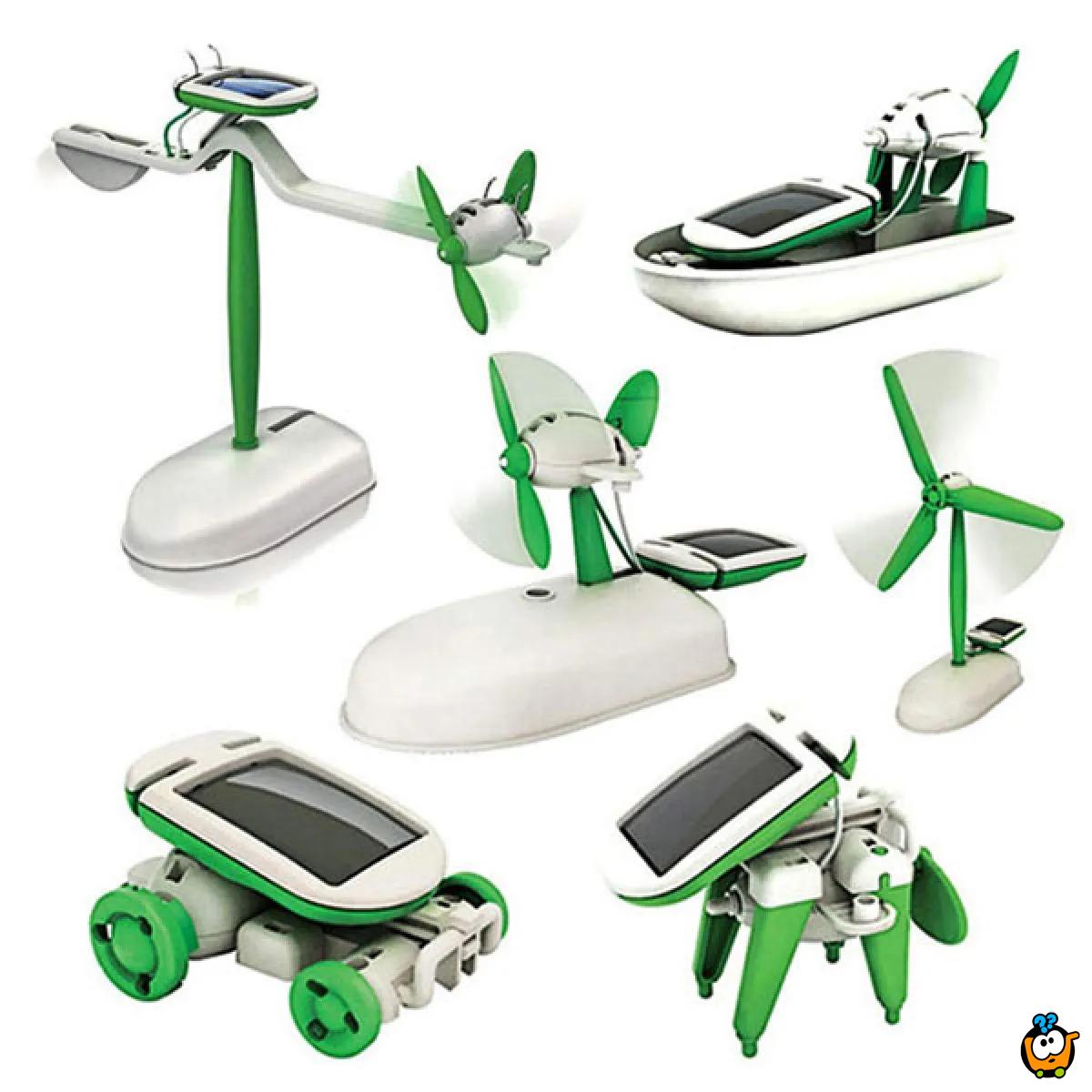 6u1 kreativna solarna transformers igračka