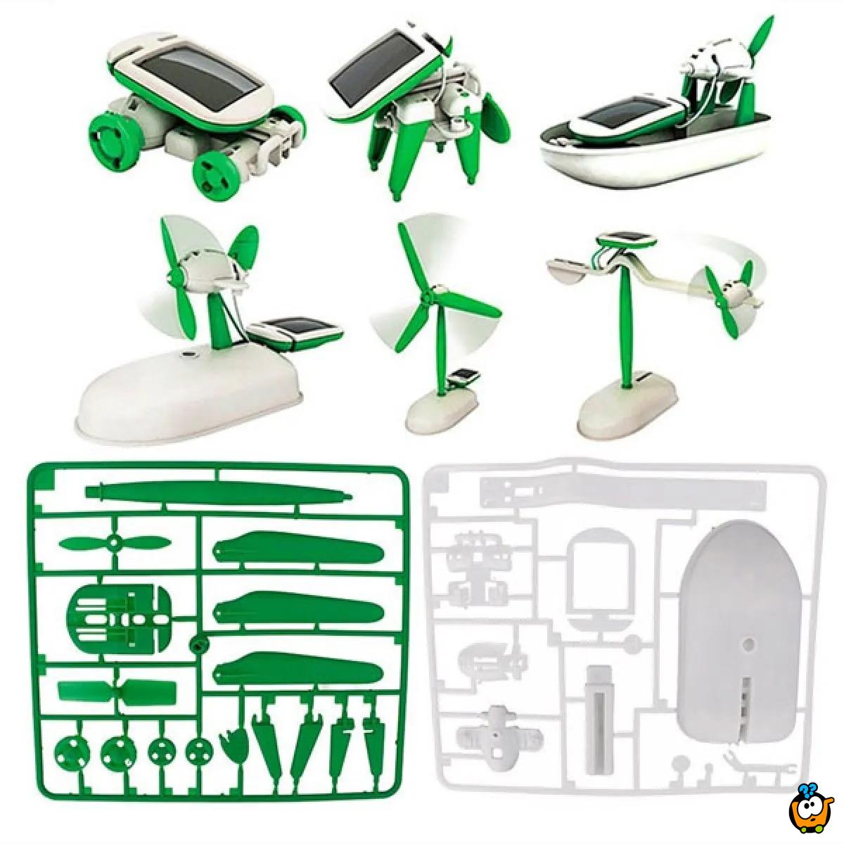  6u1 kreativna solarna transformers igračka