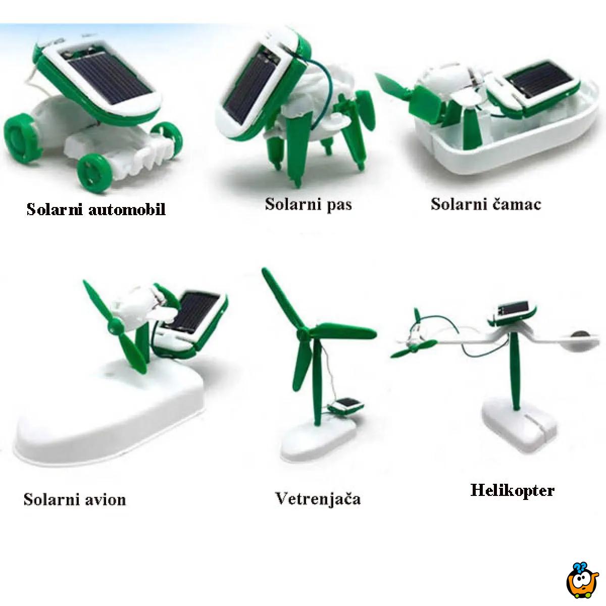  6u1 kreativna solarna transformers igračka