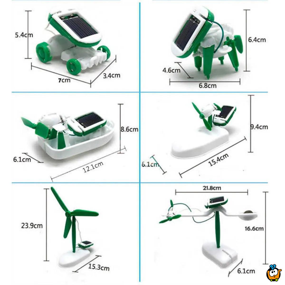  6u1 kreativna solarna transformers igračka