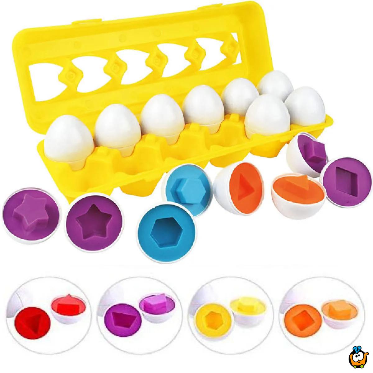 Edukativna jaja različitih oblika i boja