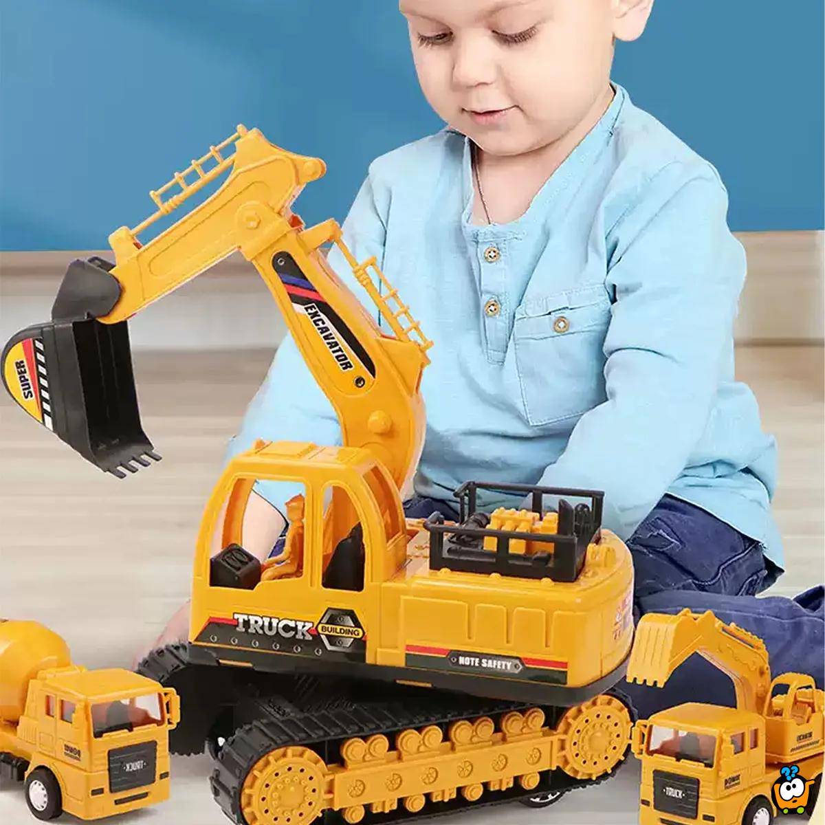 Bager za male majstore sa rotirajućim mehanizmom