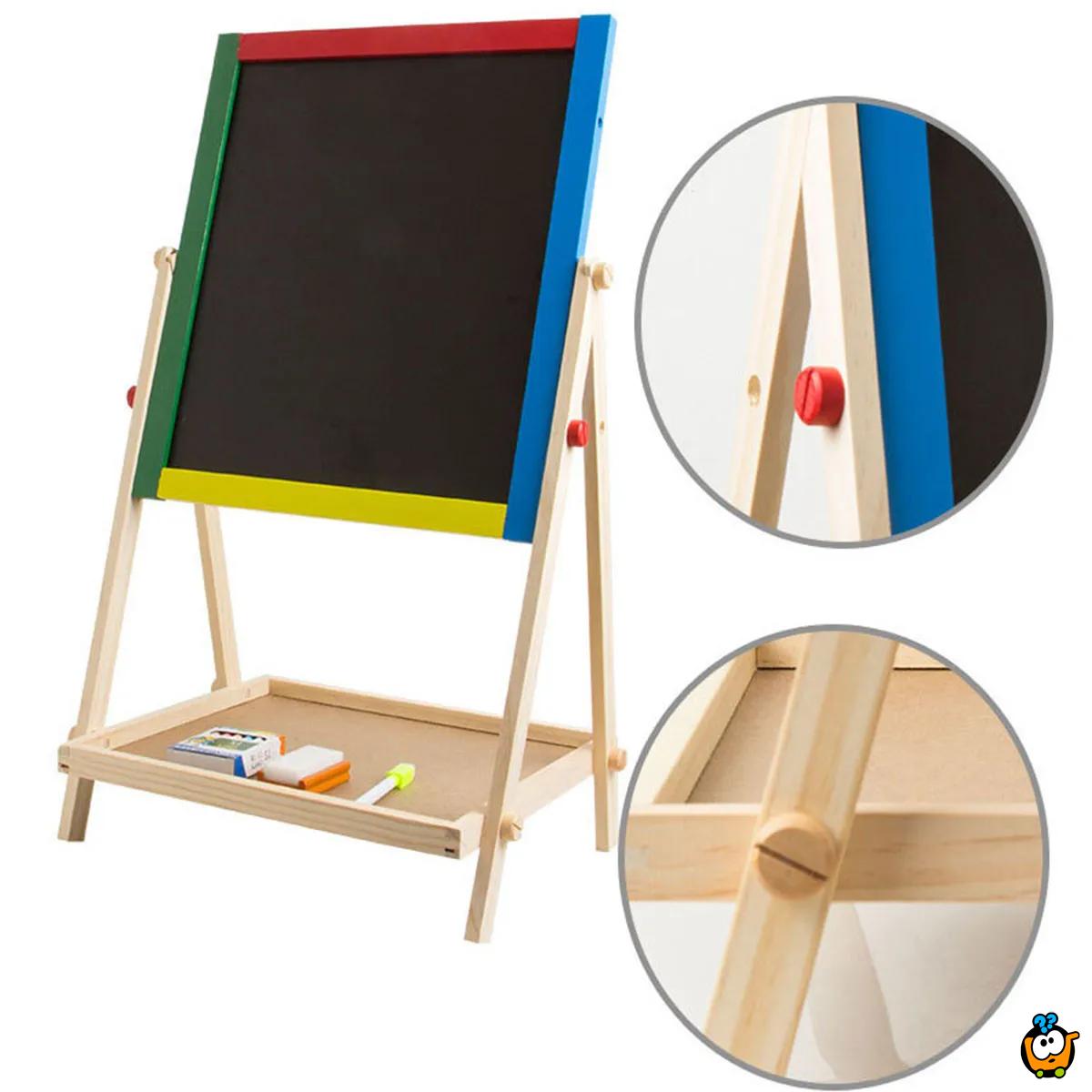 White-black -Edukativna dvostrana tabla za decu
