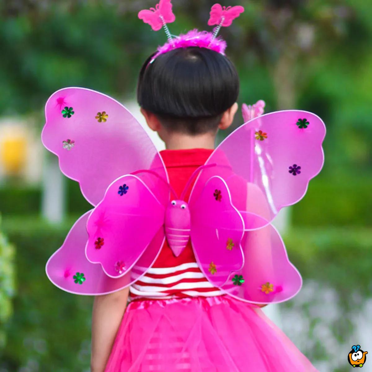 Leptirić krila za decu - trodelni set za maskenbal