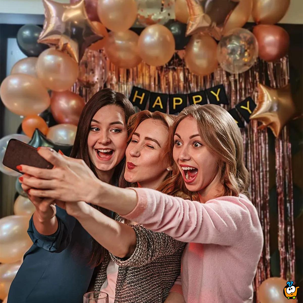Orange balloons - Dekorativni rodjendanski baloni 
