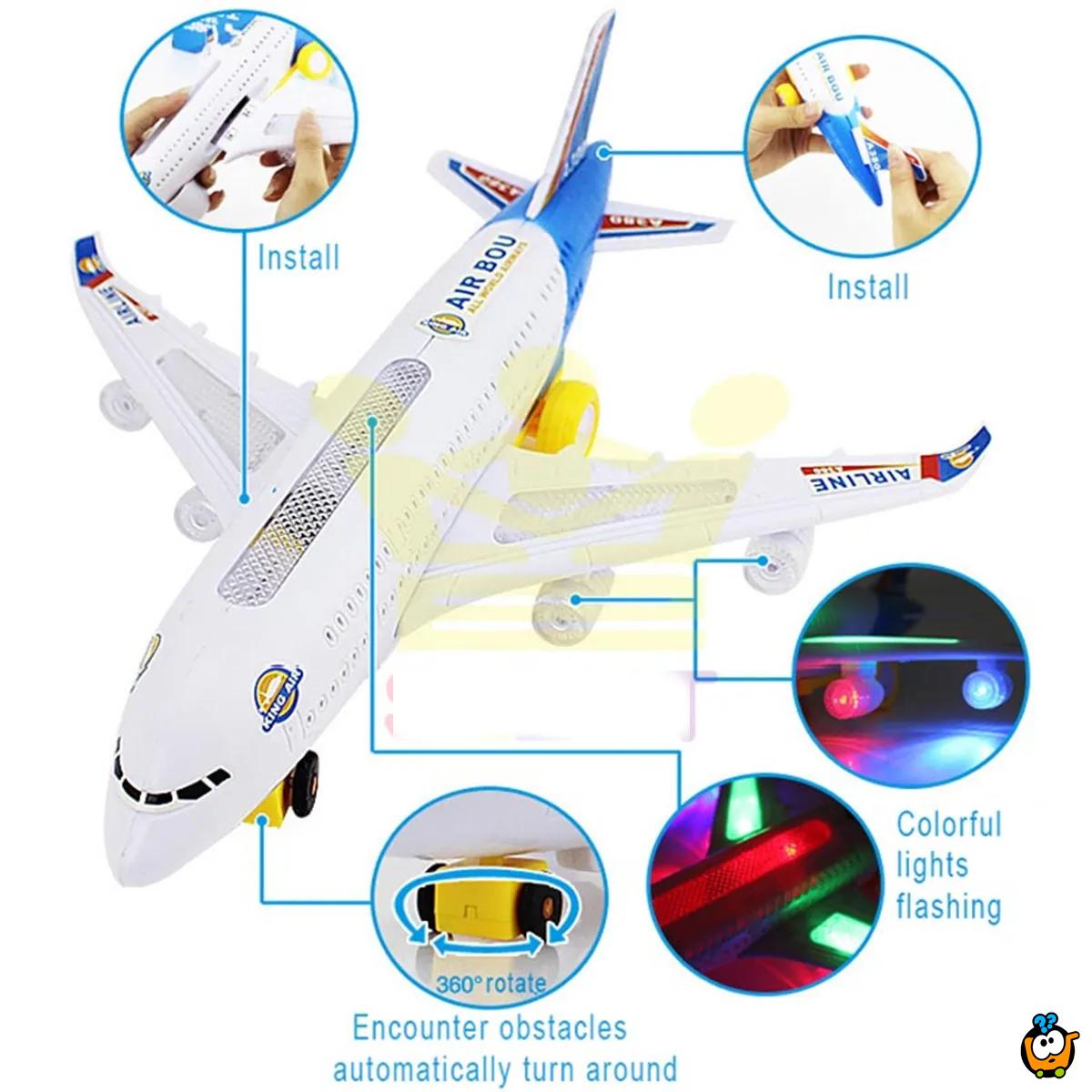Realistični avion sa zvučnim i svetlosnim efektima