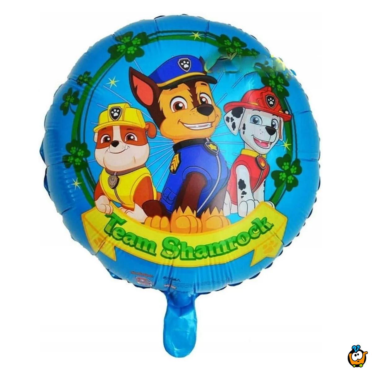 Patrolne Šape balon za dečije rođendane i proslave - Team Shamrock