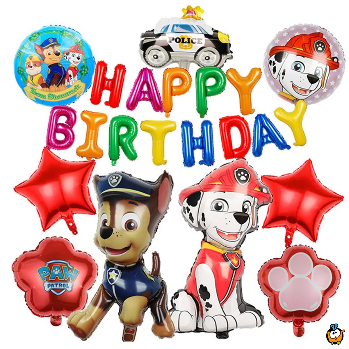 Patrolne Šape balon za dečije rođendane i proslave - Team Shamrock