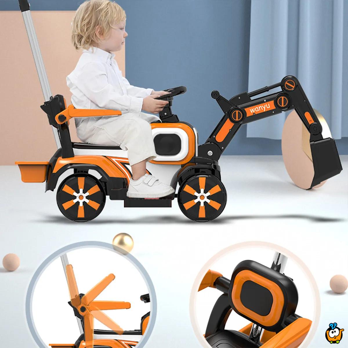 Kids Excavator - Veliki dečiji bager guralica za vožnju