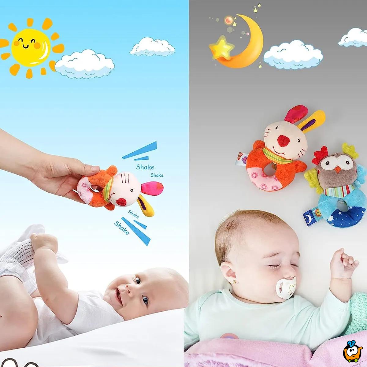 Plišana zvečka - igračka za bebe