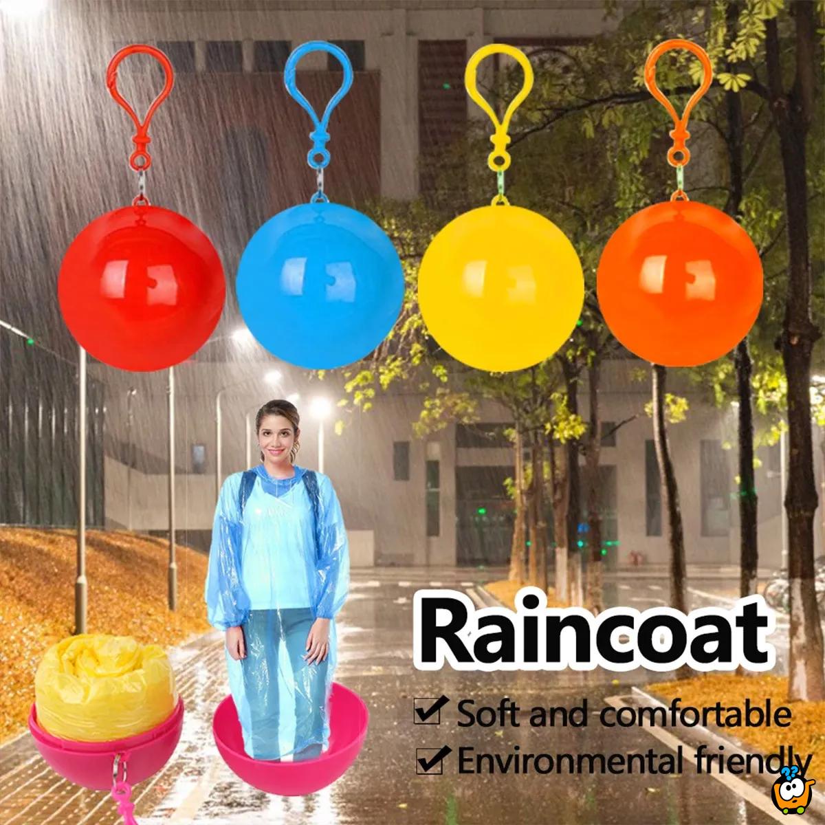 Raincoat Ball - Jednokratna kišna kabanica u kugli