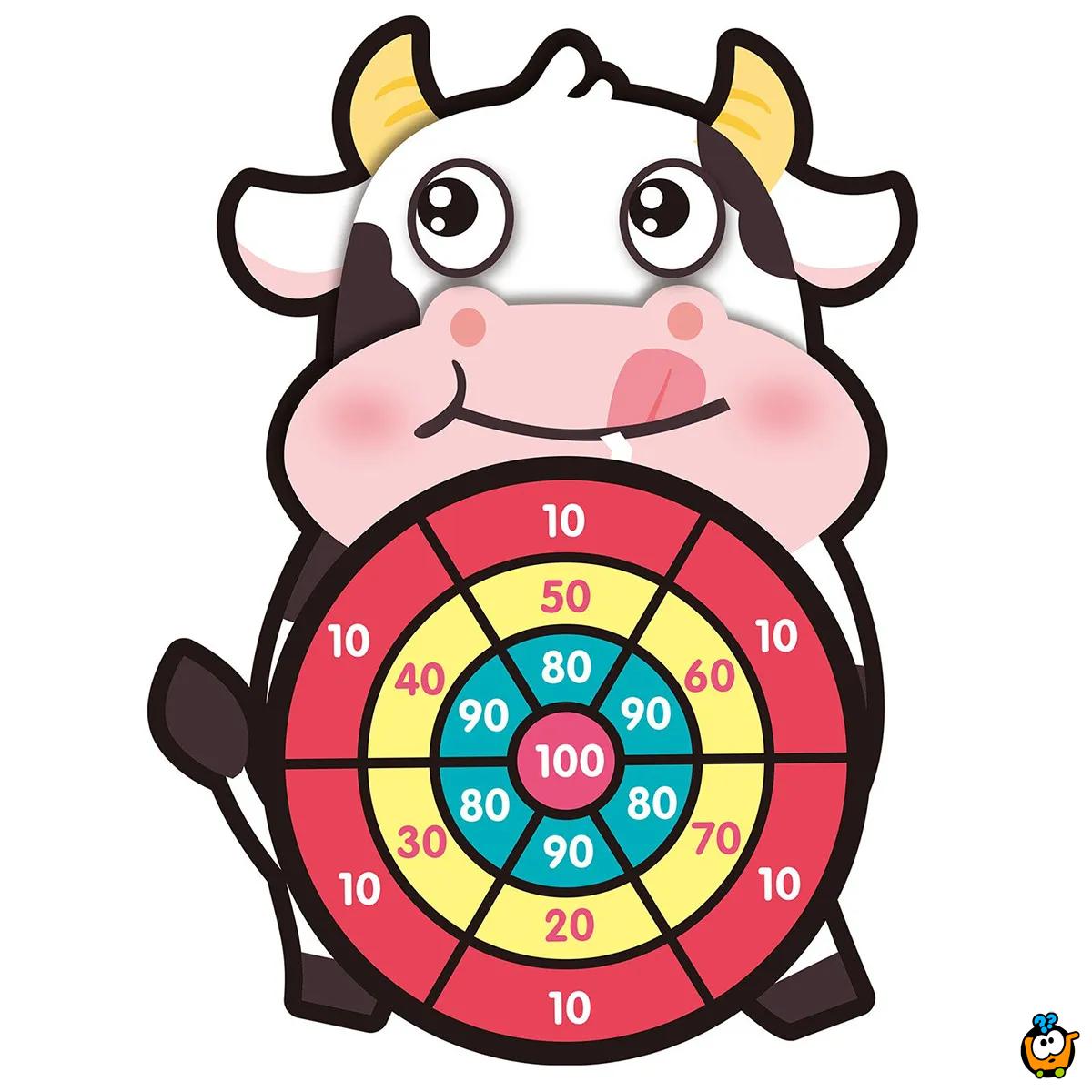 Dečiji pikado sa lepljivim lopticama - Animal dart board