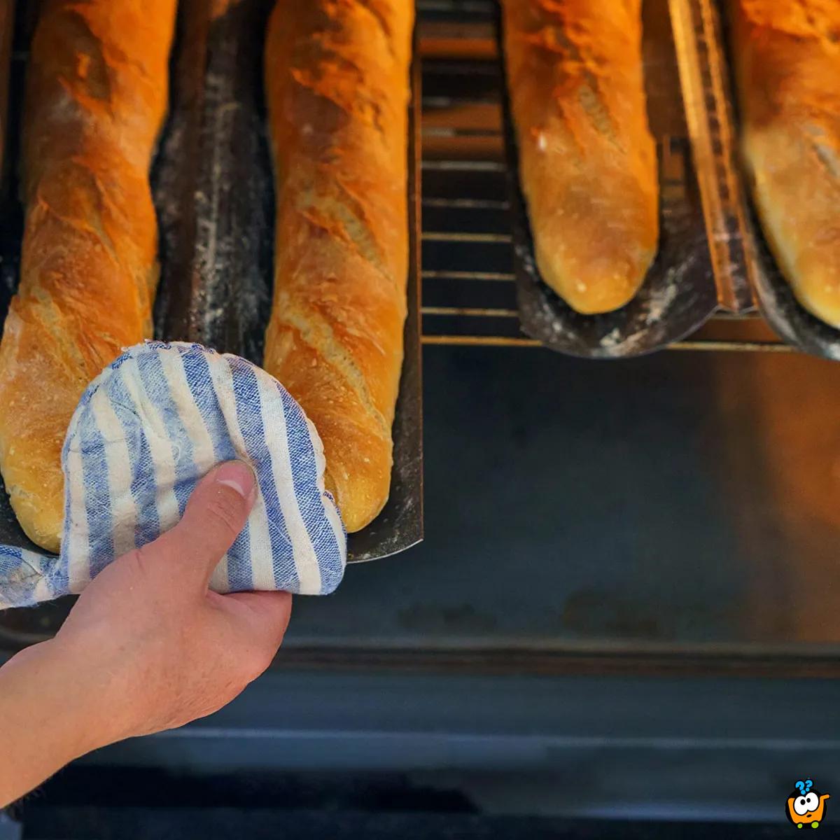 Kalup za pečenje baget hleba