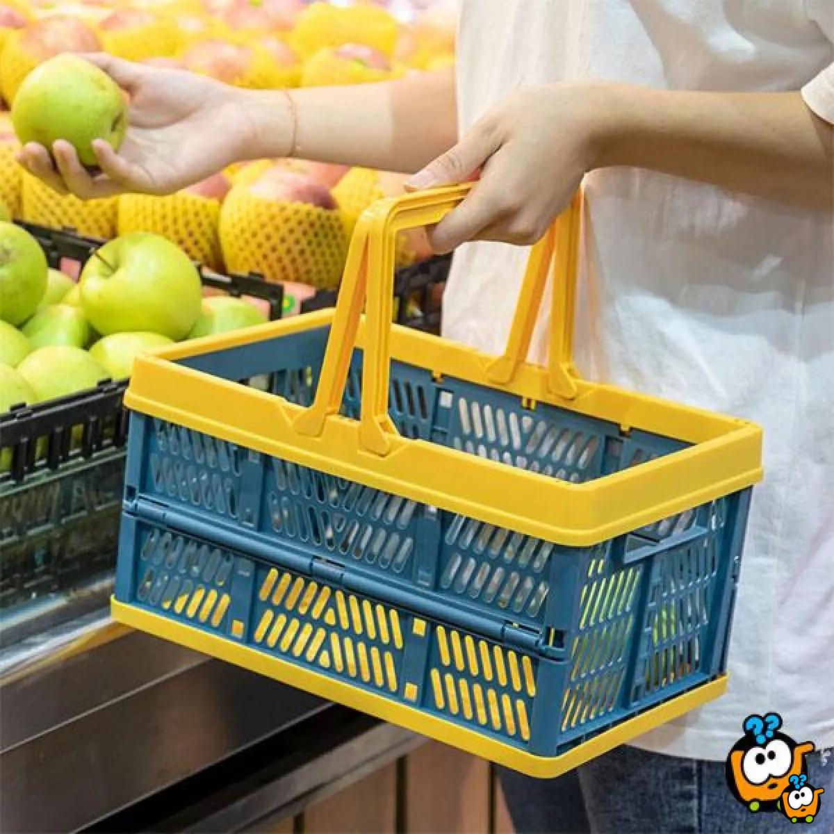 Folding basket - Čvrsta sklopiva korpa za kupovinu