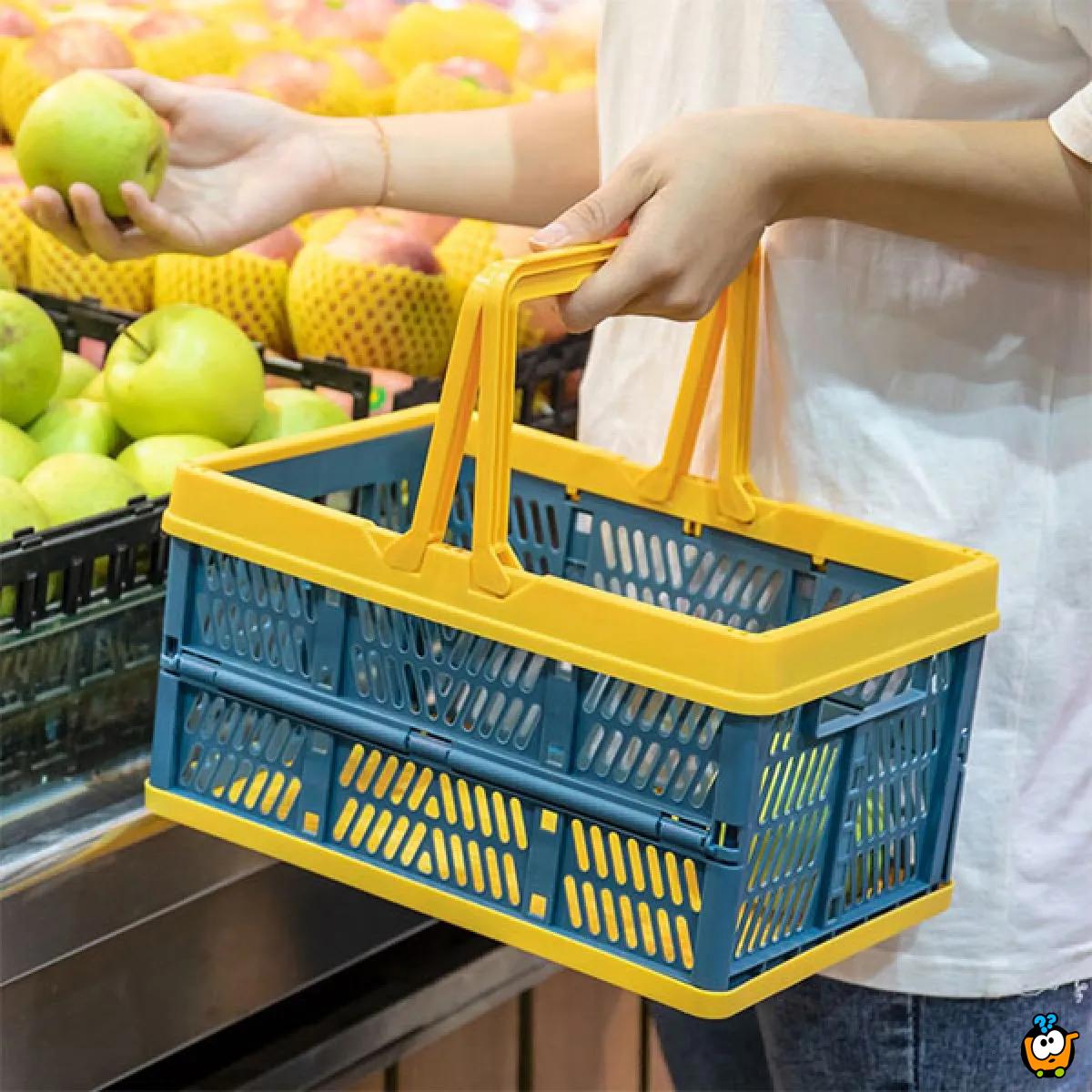 Folding basket - Čvrsta sklopiva korpa za kupovinu