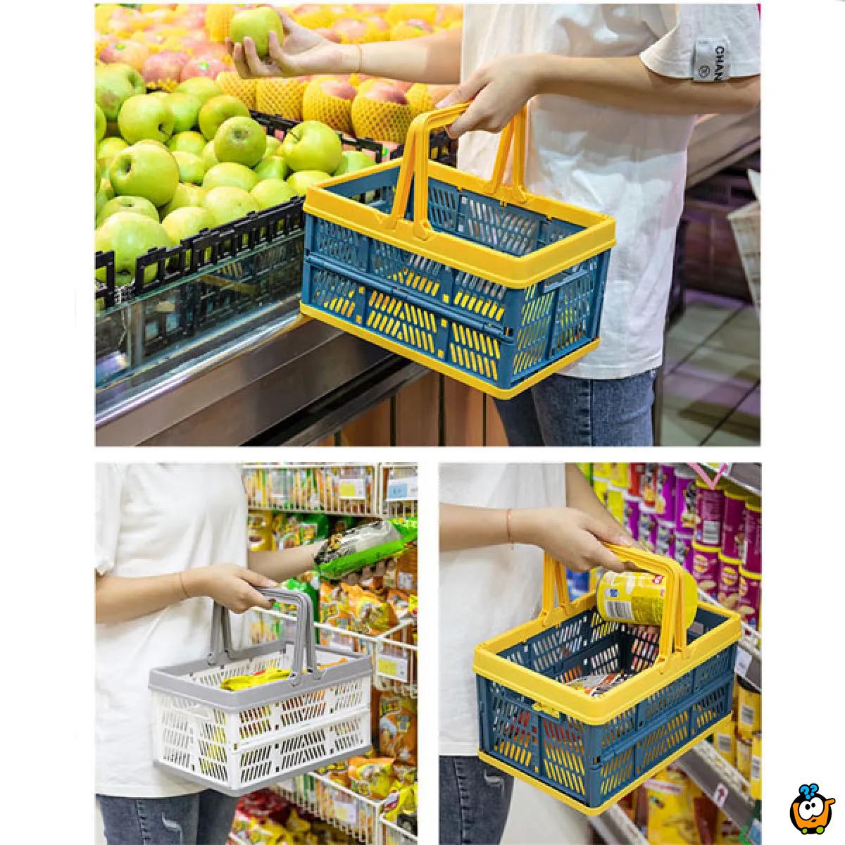 Folding basket - Čvrsta sklopiva korpa za kupovinu