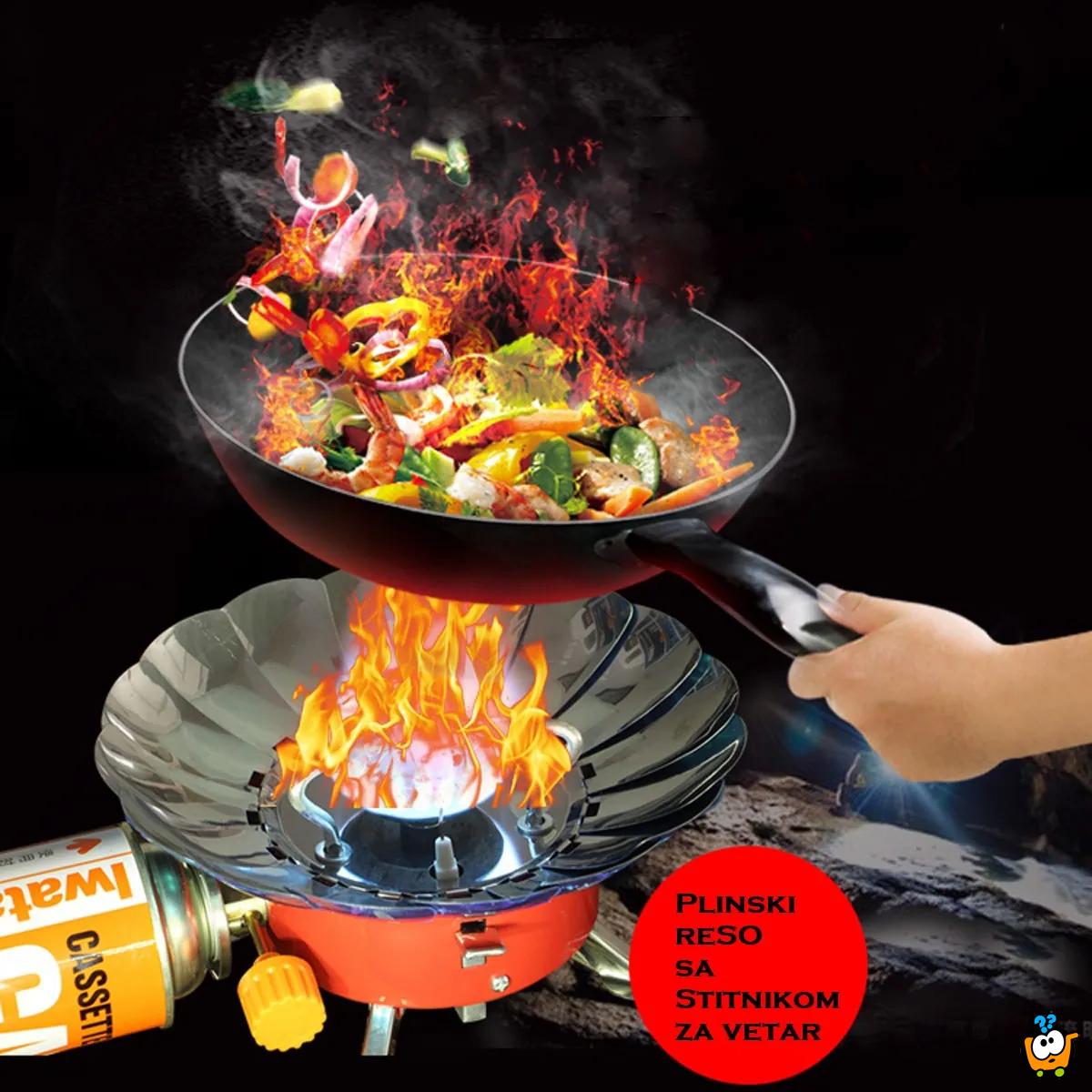 Windproof Gas Stove - rešo na gas sa podesivim vetrobranom