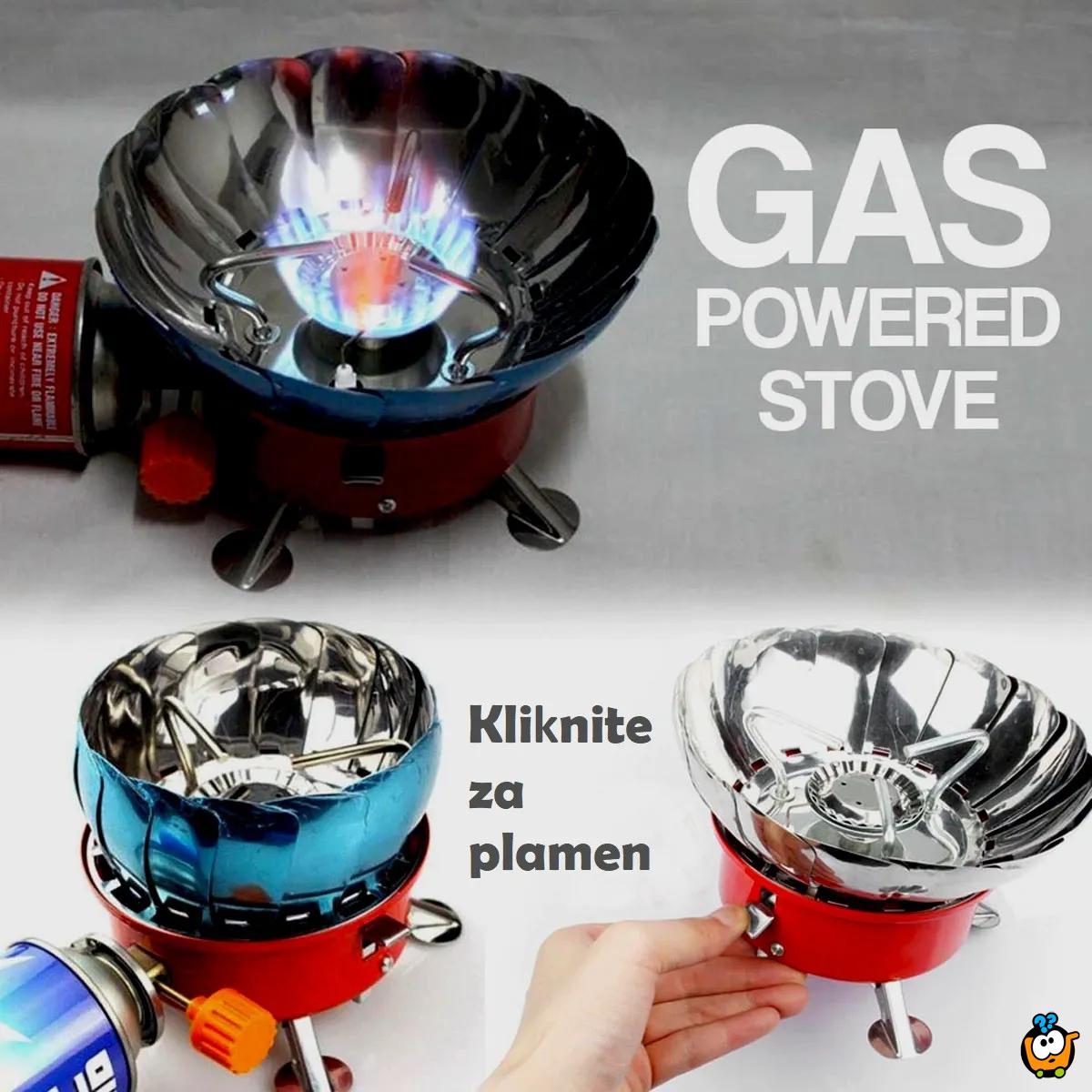 Windproof Gas Stove - rešo na gas sa podesivim vetrobranom
