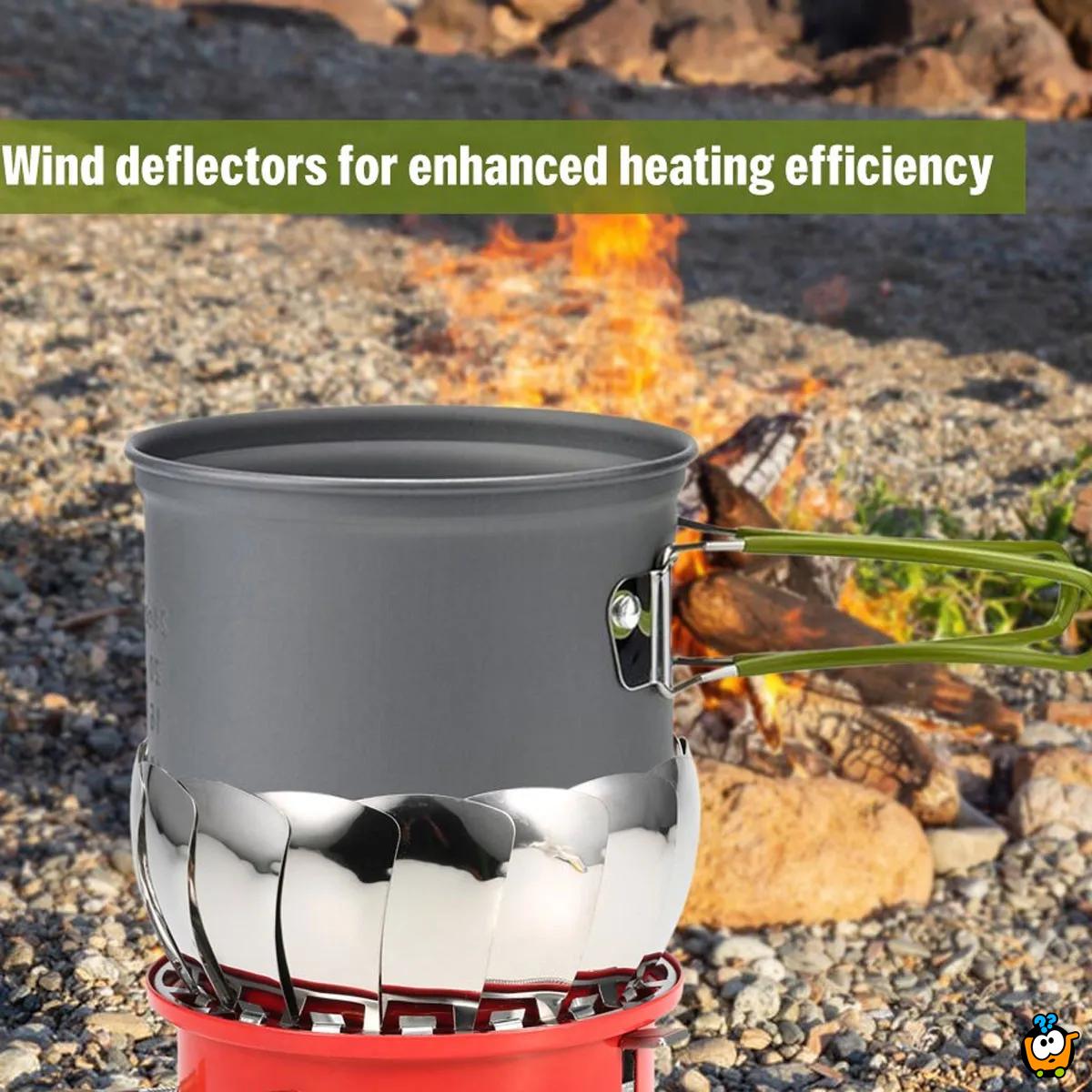 Windproof Gas Stove - rešo na gas sa podesivim vetrobranom