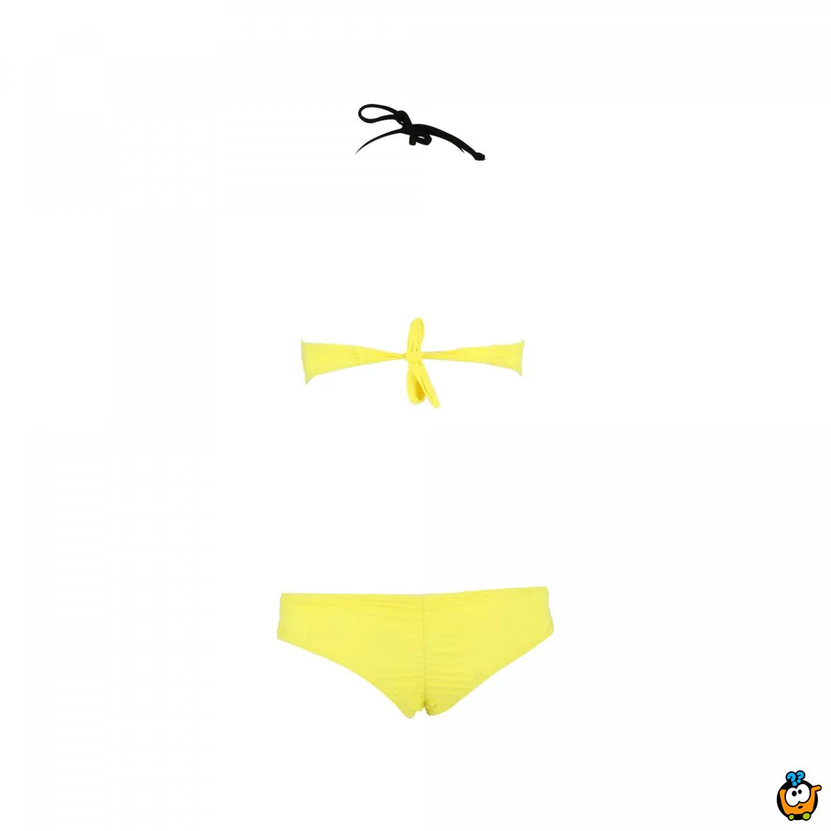 Dvodelni ženski kupaći kostim - SUPER GIRL YELLOW