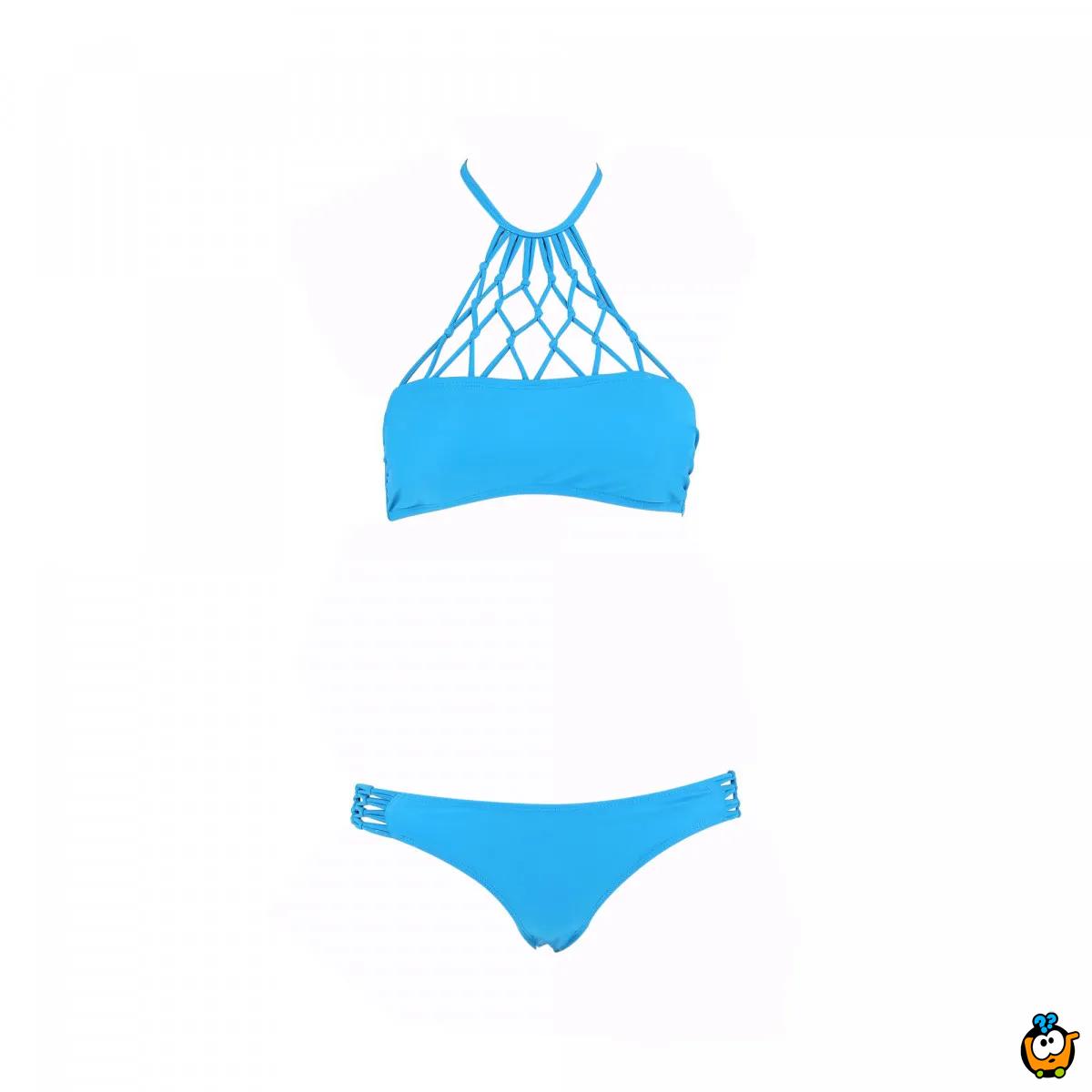 Dvodelni ženski kupaći kostim - SUPERMESH BLUE