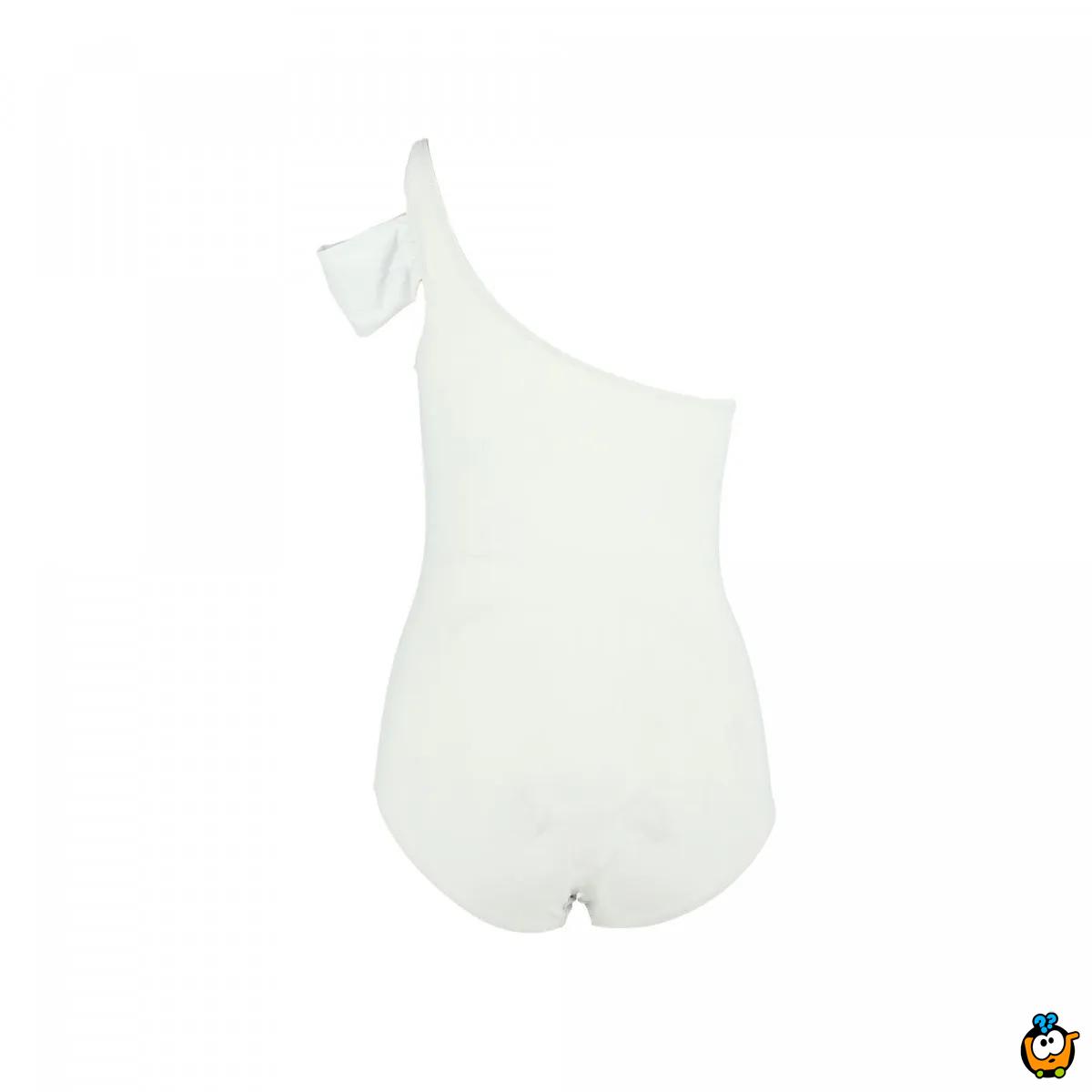 Jednodelni ženski kupaći kostim - PLUS SIZE - FEMME WHITE