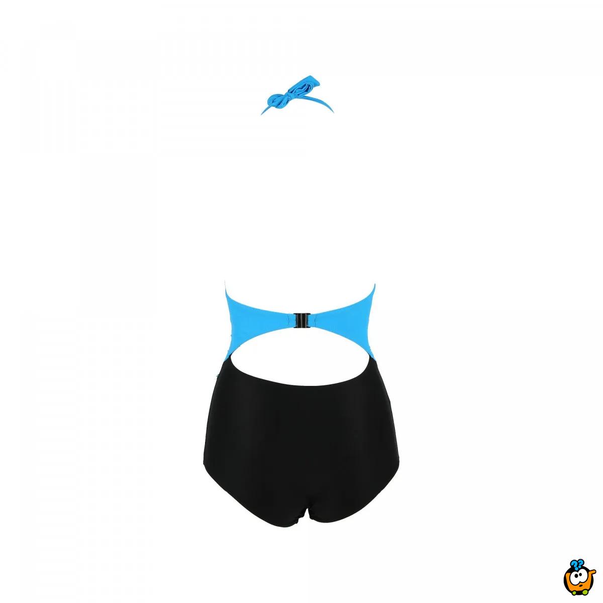 Jednodelni ženski kupaći kostim- 2TOP BLUE BLACK