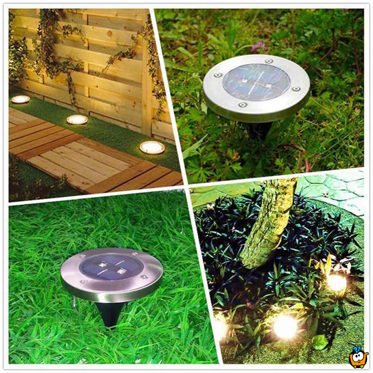gebouw Minder dan zonnebloem Disk Lights - Baštenske solarne disk ubodne lampe 4 kom | Kuda u Kupovinu