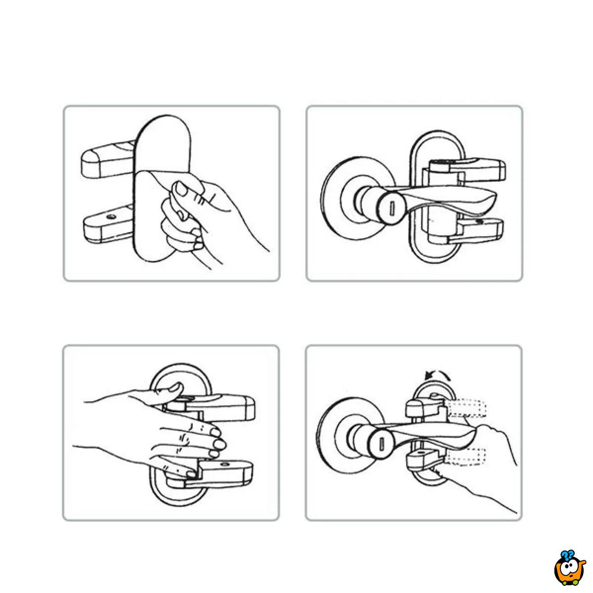 Door lever  lock - Praktična sigurnosna zaštita za vrata
