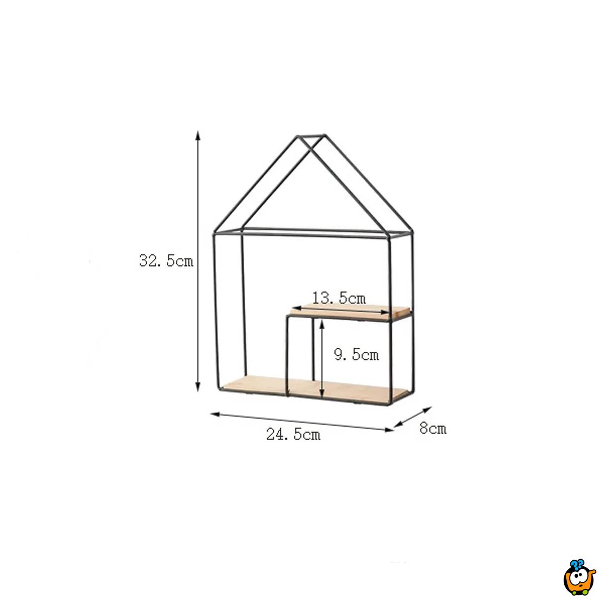House shelf - zidna polica u obliku kućice