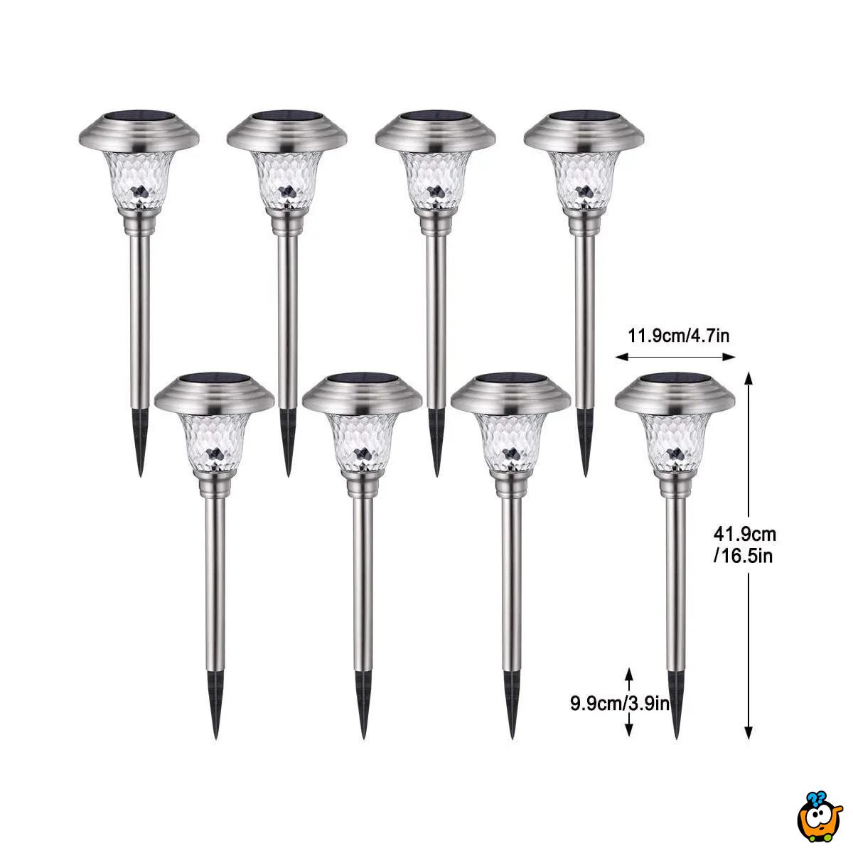 Dvorišna solarna lampa sa jakim zracima - set od 2 