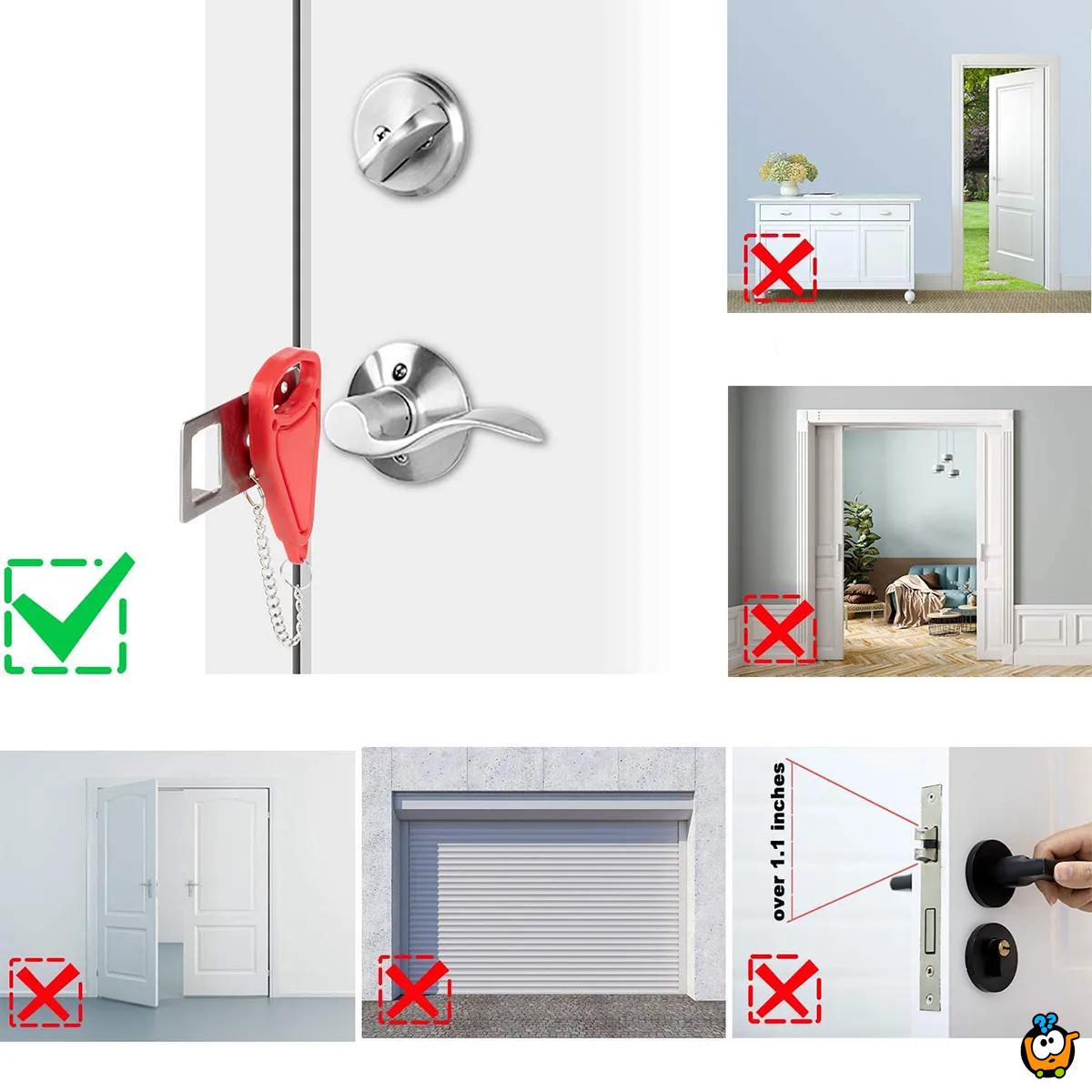 Door Lock – Prenosiva brava za zaključavanje vrata