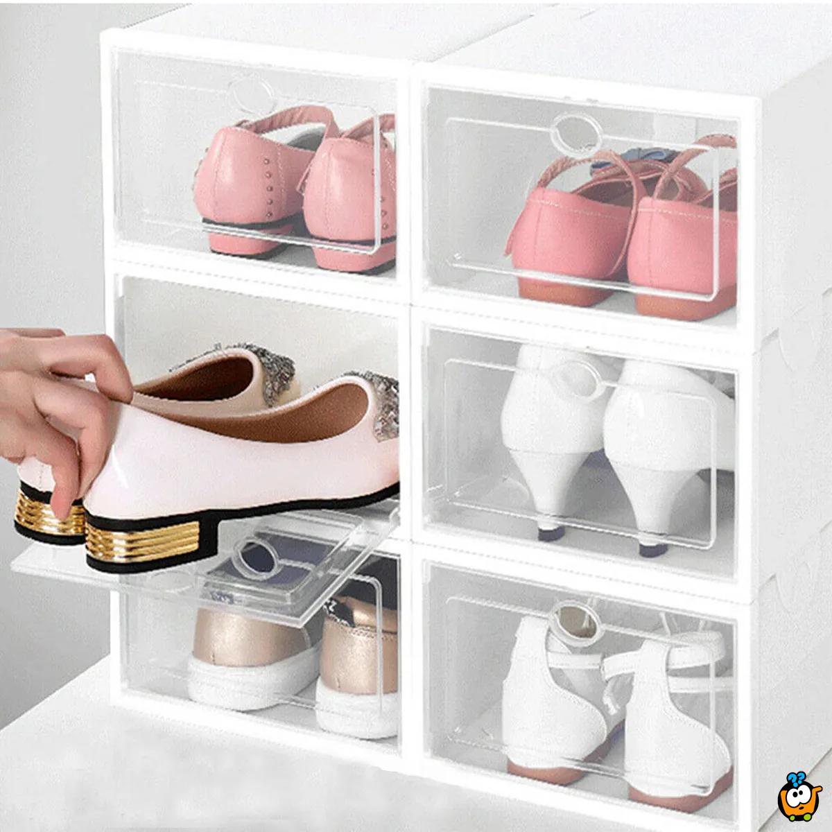 Shoe Box - sklopiva kutija sa čvrstim ramom za organizovanu obuću