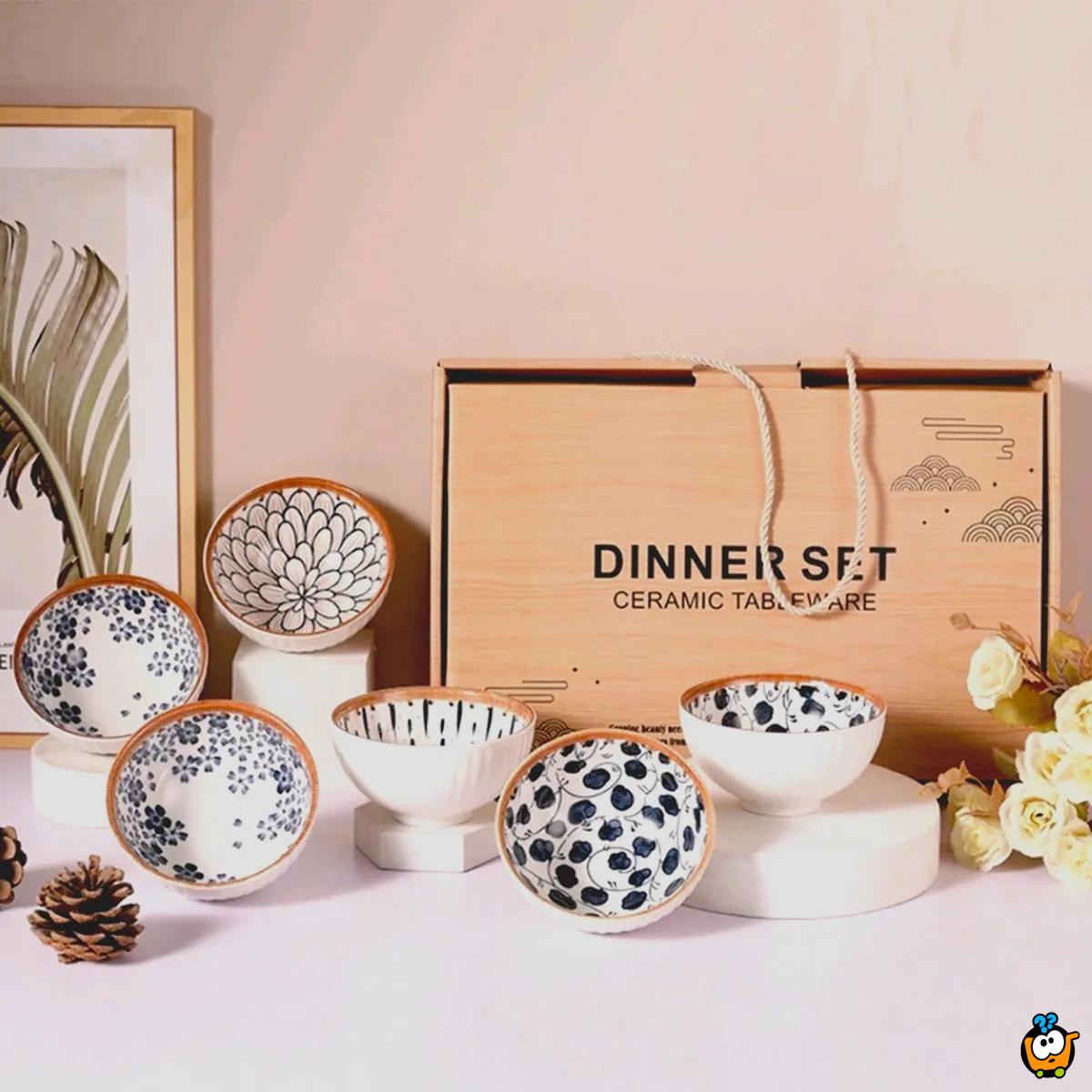 Premium Souvenir Bowl - ekskluzivni keramički set od 6 činija u kutiji