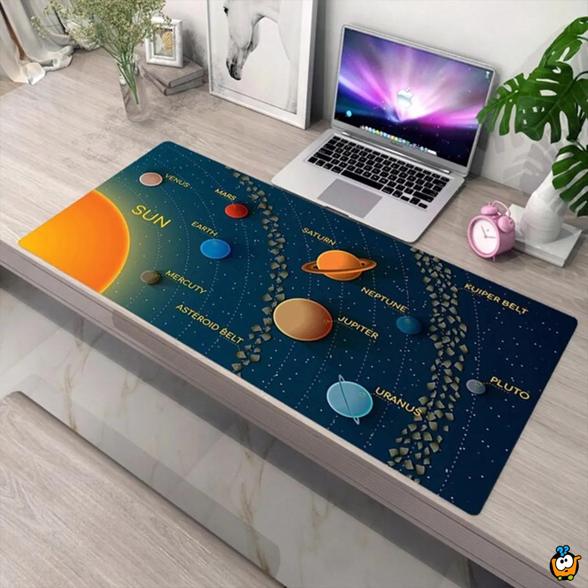 Galaxy P  - Edukativna svemirska podloga za miš i tastaturu 