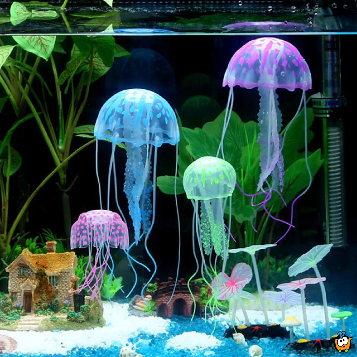 Dekorativne fluorescentne meduze