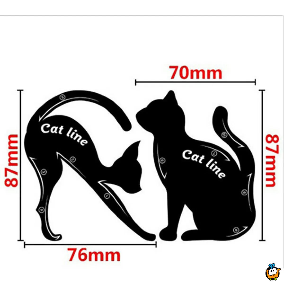 Cat line - Šablon za precizno nanošenje senke i ajlajnera u obliku mace