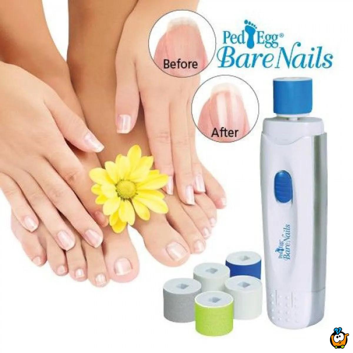 PED EGG BARE NAILS - Električna turpija za nokte