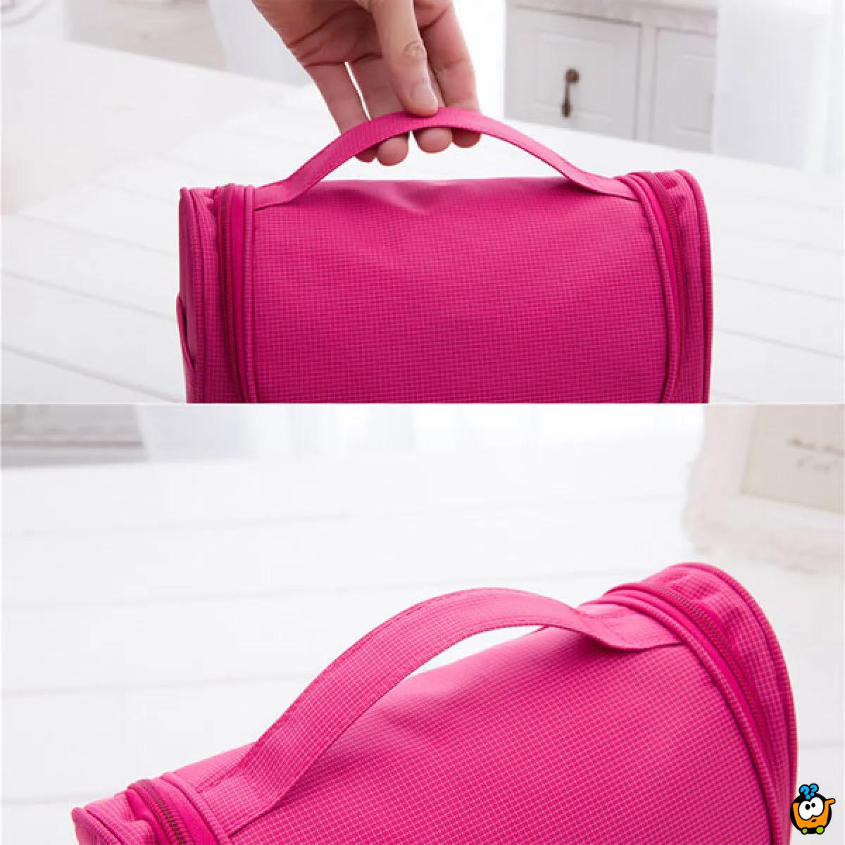 Kozmetički neseser-torbica sa pregradama za uredno skladištenje 