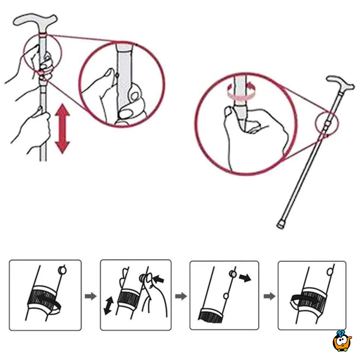 Trusty CANE - štap sa stabilnim osloncem