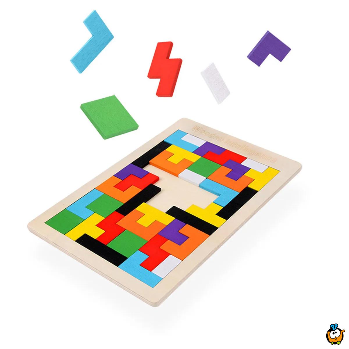 TETRIS PUZLE - zabavne drvene puzle za decu